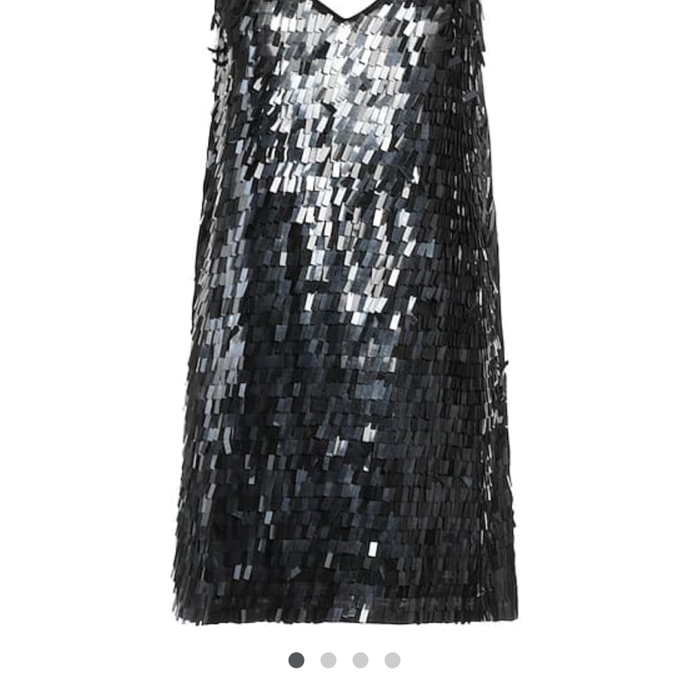 Pinko Shimmering Black Sequin Mini Dress NWT